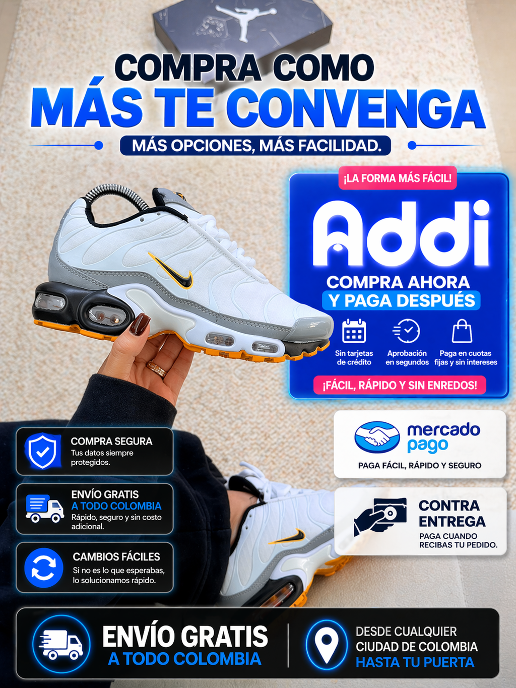 Nike TN 1.1, eur 36 al 44 💳crédito ADDI