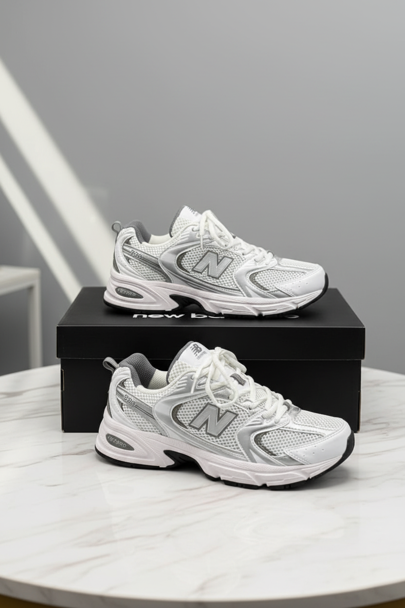 New balance 530 gris blanco, eur 36 al 39